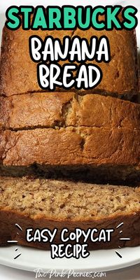 If you love recreating restaurant recipes at home you'll love this easy copycat Starbucks banana bread!! This copycat Starbucks banana bread is ultra moist and so easy to make at home.