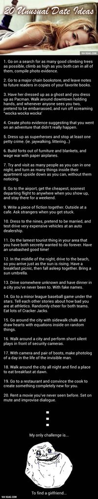 Challenge Accepted: 20 Unusual But Awesome Date Ideas