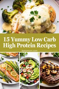 Looking for delicious and healthy meal ideas? Try these Yummy Low Carb High Protein Recipes that are perfect for anyone looking to fuel their body with nutritious ingredients! Whether you're following a low-carb diet or simply want to add more protein to your meals, these recipes are easy to make and full of flavor. From savory dishes to tasty snacks, you'll find something to satisfy your cravings and support your fitness goals! Pin now for healthy inspiration.