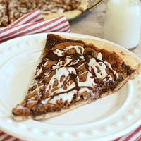 Chocolate Chip Cookie Dough Dessert Pizza | Pitchfork Foodie Farms