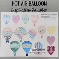 Stampin \'Up! Hot Air Balloon Bundle Inspiration Sampler unboxing video with Patty Bennett