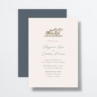 The Knot - Western Wild Horses Wedding Invitations