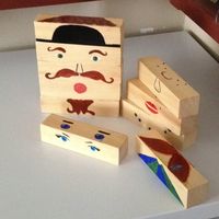 Puzzle blocks - for making faces -