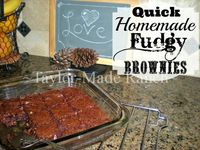 Rich Chocolaty Fudgy Brownies In The Same Time As A Premade Mix, But BETTER! #TaylorMadeRanch