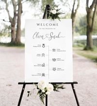 "Create your own Timeline Sign with this editable template! Matching products: https://www.etsy.com/shop/BestCelebrations?ref=l2-shopheader-name&search_query=AMORA This listing is for an 'Instant Download' high-resolution, EDITABLE, PRINTABLE Welcome Sign. Access your template(s) within minutes of purchase. Customize in your computer web browser. No software installations or font downloads. Try our FREE DEMO of this poster (link below). Available sizes - all included : - 24 x 36\", 20 x 30\"