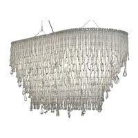 Perle Cascata Transparent Suspension Lamp For Sale at 1stDibs