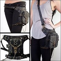 Cute CatiA Steampunk Bag Steam Punk Retro Rock Gothic Goth Shoulder Waist Bags Packs Victorian Style for Women Men + leg Thigh Holster Bag