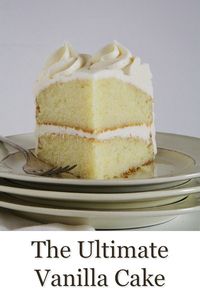 The Best Vanilla Cake Recipe! Simple and homemade dessert you can make at home!