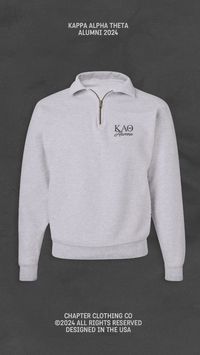 Visit our website to design your next custom merch order for your sorority or fraternity! Quarter Zip, Crewneck, Sorority, Kappa Alpha Theta, Theta, Bid Day, Greek Life Designs, Sorority Bid Day, Recruitment, Sorority Merch, Sorority Art, Sorority Shop, Chapter, Graphic Design, Sweatshirt, Cute Outfits, College Sorority, Alumni, College, Sorority Casual Wear, Custom Sorority Apparel, Big Little Reveal, Graphic Design for Sororities, College Sorority Life, Shirt Designs for Sororities, Sorority Shirts, Aesthetic Sorority Outfits, Philanthropy Shirt Ideas.