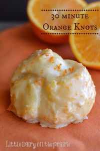 Since these Orange Knots are super easy to make I think I might make them for myself on Mother's Day! Little Dairy on the Prairie