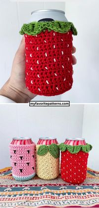 Dive into the world of crochet with our "Fruit Snack Coozie Pack" crochet pattern for beginners! 🧶🌈 Whether you're crafting for yourself or creating heartfelt gifts, these fruit-themed coozies add a touch of sweetness to your crochet journey. Keep your hands warm and dry with a handmade touch as you sip on a cold drink. Perfect for beginners and those looking to level up their skills, these patterns are a delightful blend of fun and ease.