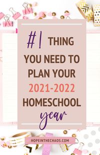 The only thing you need to plan your homeschool year 2021. How to plan your next homeschool year with this 2021 planner! Homeschool planner printable for 2021 - The Ultimate Home and School Planner for teachers and moms. Check out this homeschool planner for multiple kids for 2020-2021. Check out the ultimate homeschool planner at Hope in the Chaos.com.