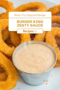 Enjoy the irresistible flavor of homemade Burger King Zesty Sauce Recipe with our easy restaurant copycat recipe! Elevate your fast food experience with this tangy and creamy condiment that perfectly complements burgers, fries, and more. Discover one of the best copycat recipes out there and satisfy your cravings like never before. Visit Recipes.net for the full recipe.