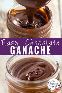 Make this rich and decadent easy Chocolate Ganache with just 2 simple ingredients in 15 minutes. A must-make for all chocolate lovers and bakers!