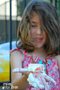 This fun sensory activity will have kids digging through shaving cream to find sight words. Love how this combines learning and sensory play!