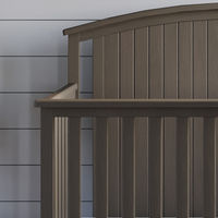 Create a nursery that’s both classic and contemporary with the Cottage Curve Top Collection. The headboard on the Cottage Curve Top 4-in-1 convertible crib features a soft curve and beadboard detailing for a fresh look with timeless appeal.