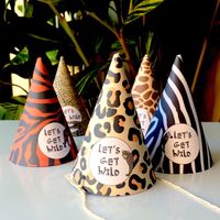 Safari Party Hats INSTANT DOWNLOAD PRINTABLE Kids Safari | Etsy