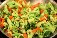 Broccoli with Bell Pepper Side Dish