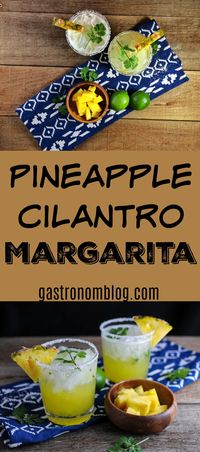 Pineapple Cilantro Margarita,  - Pineapple, cilantro, silver tequila, lime juice, salted rim! Cheers! #tequila #pineapple #salt #cocktail #cincodemayo