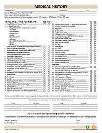 33 Printable Medical History Form Templates - Fillable Samples in PDF, Word to Download | PDFfiller