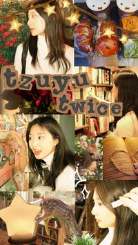 #tzuyu #collage #twice #kpop #yellow #pinterest #stars