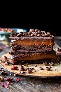 Triple Chocolate Espresso Mousse Cake | halfbakedharvest.com