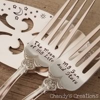 Game-of-Thrones-Wedding-Cake-Serving-Set-Khal-Khaleesi-Fork-Forks-Custom-Stamped-Bride-Groom-Gift-Accessories-Personalized-Matching-Date by ChandysCreations on Etsy https://www.etsy.com/listing/698476899/game-of-thrones-wedding-cake-serving-set