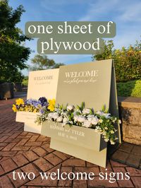 Have an upcoming event and only have a small budget to work with? Transform your event with our SIMPLE build plans for two welcome signs with flower boxes. The best part.. you can build two of these 24x36 welcome signs with ONE sheet of plywood. Plans include: - Cut List - Tools needed - Measurements - Material Links - Easy to follow step-by-step directions - PRO TIPS at the end This project is for ALL experience levels! You can see more information on our Instagram: @goodwoodandco Downloadable PDF Plans ONLY This listing is for a digital PDF download. These are digital plans and no physical product will be shipped. Once purchased, these plans will be available for download only.