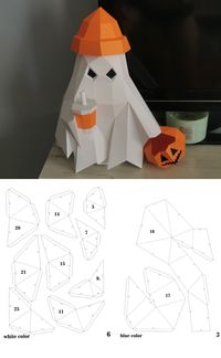 Papercraft template 3d decor