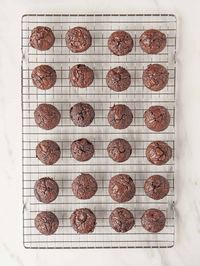 Crinkle Top Brownie Bites