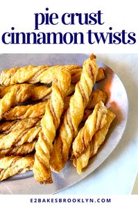 Pie Crust Cinnamon Twists | e2 bakes brooklyn