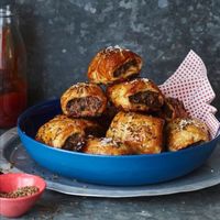 It doesn't get more Aussie than kangaroo mince sausage rolls.