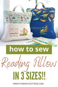 How to Sew a Reading Pillow - The Birch Cottage