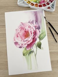 How to Paint Florals in Watercolour