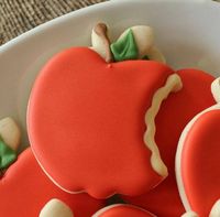 Biscoitinho de Maçã pra Festa da Branca de Neve.