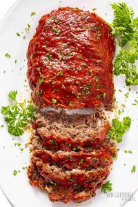 Keto Meatloaf (Low Carb, Easy, Tender) - Wholesome Yum