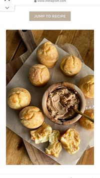 Sourdough popovers made with sourdough discard, baked in a muffin tin, and served with whipped honey cinnamon butter.