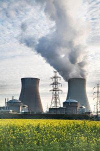 Nuclear power plant biofuel biodiesel energy. Cooling towers of a nuclear power , #AFF, #biodiesel, #energy, #Cooling, #biofuel, #Nuclear #ad