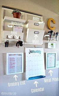 Has clutter got you down? Learn how to make your own functional family command center and stop feeling like an overwhelmed parent. via @aileencooks