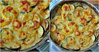 Zucchini Gratin with Yellow Squash is a luscious creamy cheesy medley of zucchini, yellow squash, onions and garlic. It is quick and easy to prepare.