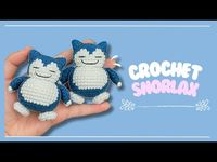 Crochet Snorlax Pokémon | Amigurumi tutorial | Hướng dẫn móc Pokémon Snorlax bằng len - YouTube