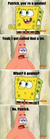 Oh Patrick...