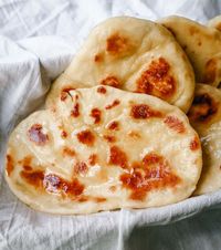 Homemade Naan Bread. Light, fluffy, buttery homemade Naan bread that is even better than what you find in restaurants. 