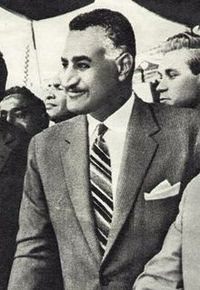 Gamal Abdel Nasser, first president of Egypt