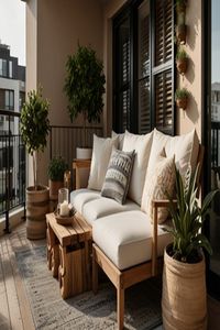 Maximize your small balcony with these creative decor ideas! Add foldable furniture, vertical gardens, and multifunctional pieces to make the most out of your cozy outdoor area.