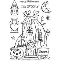 Woodware - Halloween - Clear Photopolymer Stamps - Pumpkin House