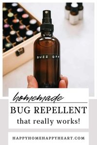 Looking for an easy homemade bug repellent spray? This essential oil bug repellent spray recipe is all you need to keep the bugs at bay! Keep reading to discover the recipe for this easy homemade mosquito repellent spray. #NaturalLiving #EssentialOils #BugSpray #SummerTime