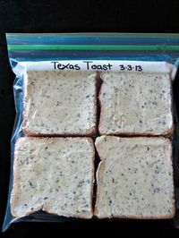 Make Your Own Freezer Garlic Texas Toast - 10x's better than store-bought! This is SO good!!!