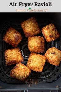 Make this restaurant fav deep fried ravioli in air fryer now. So yummy & so easy to make. #airfryerravioli #airfryersnack #airfryerappetizer #friedravioli #ravioli