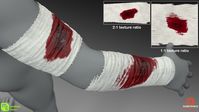 ArtStation - Bloodied Bandages - 100% Substance Designer, Matthew Taylor